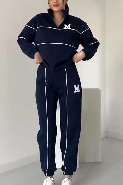 Brianna | Mujer Conjunto Deportivo con Media Cremallera y Pantalón Jogger