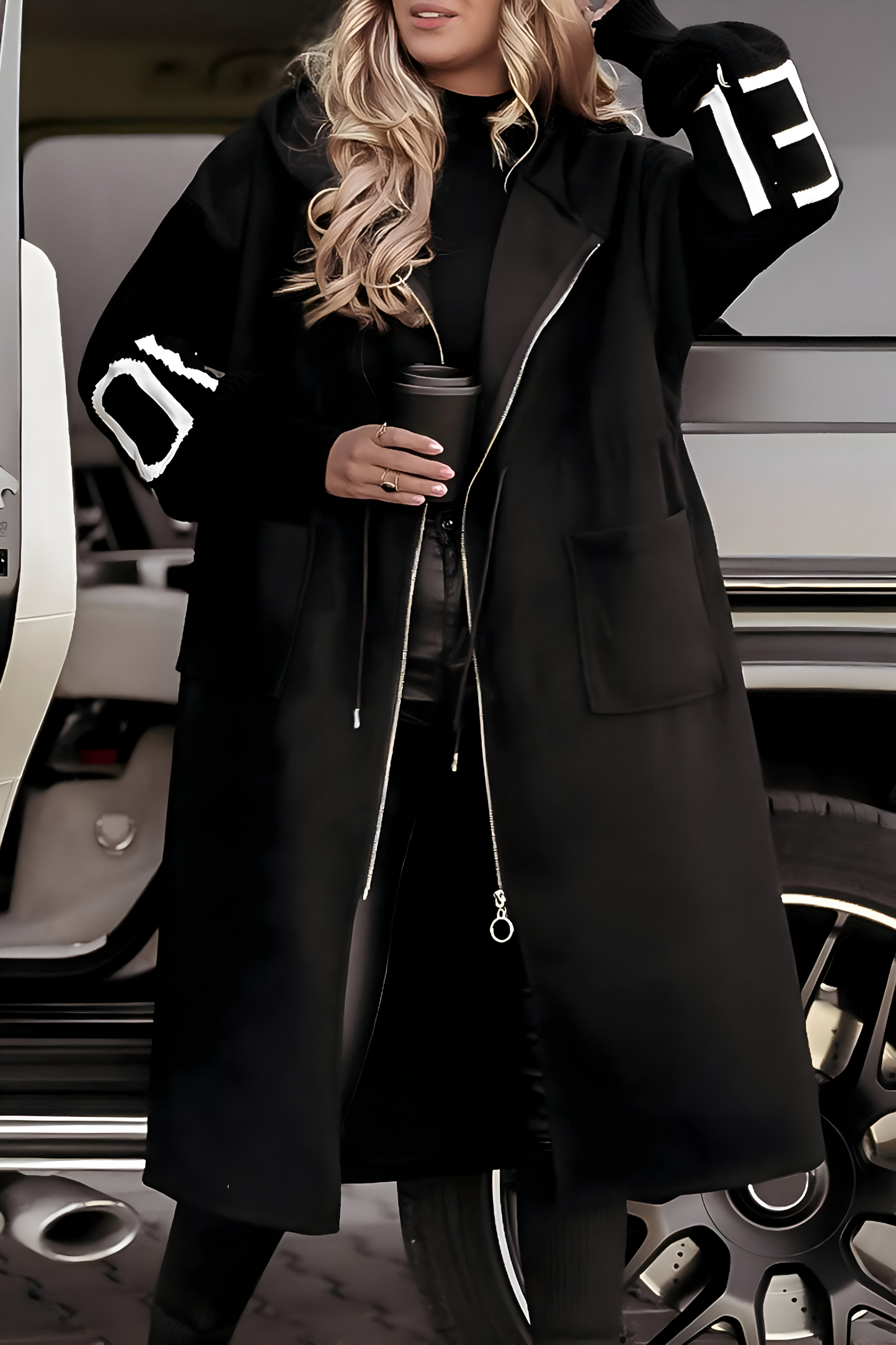 Rosana | Mujer Chaqueta Larga de Entretiempo Elegante