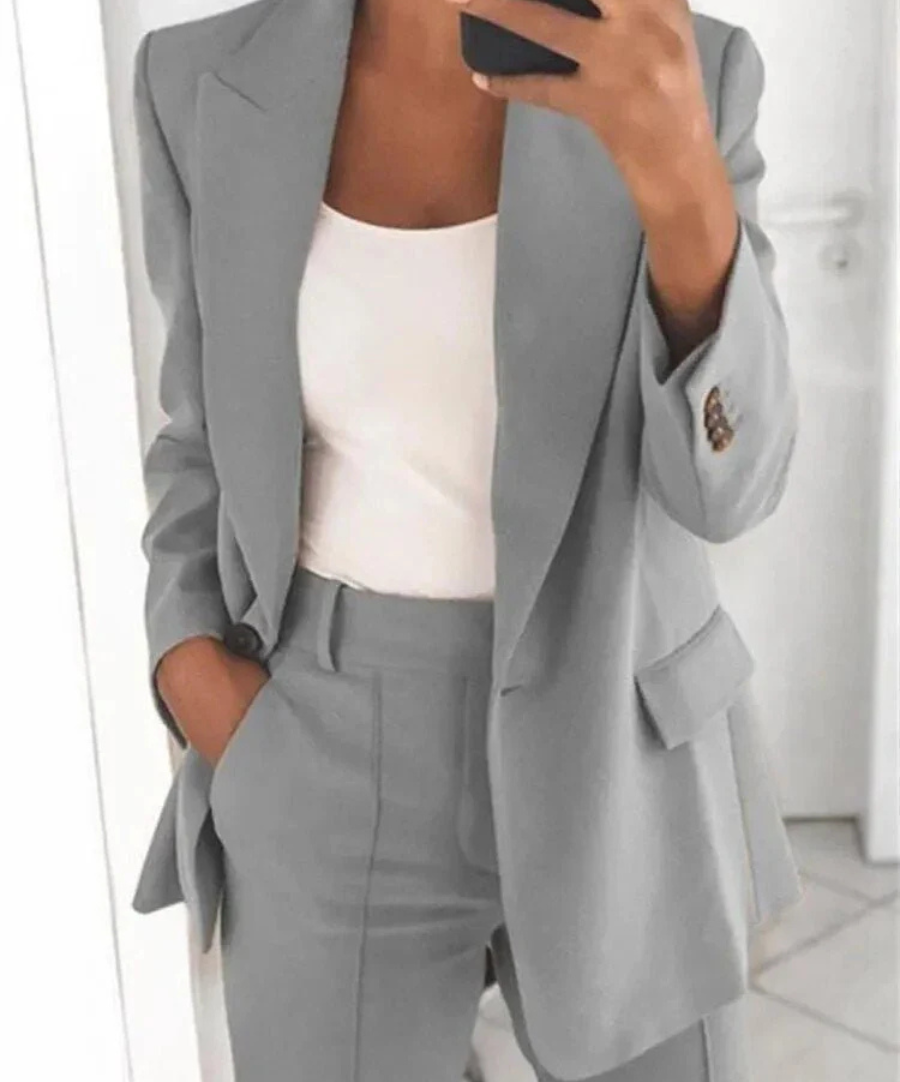 Megan | Mujer Traje Formal de Dos Piezas Elegante