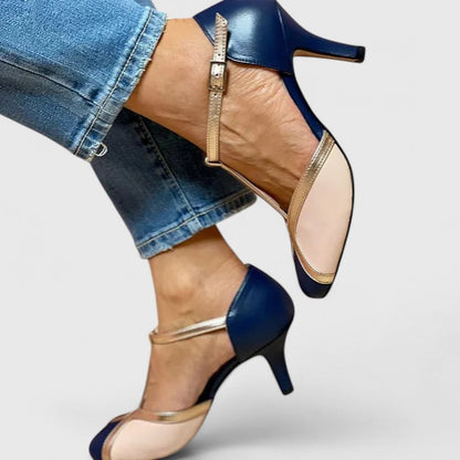 Katy | Mujer Zapatos de Tacón de Aguja con Tira en T