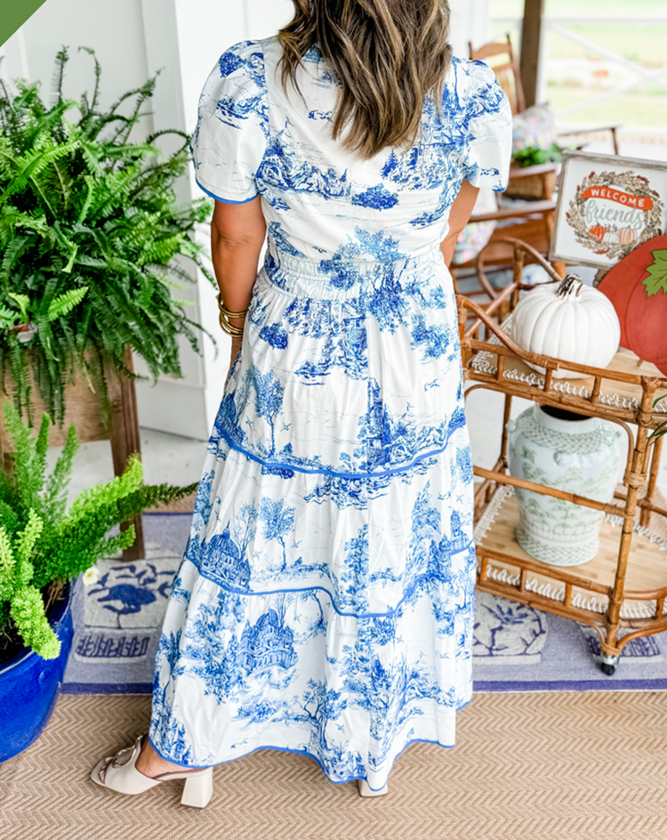 Savannah | Mujer Vestido Maxi en Capas Romántico