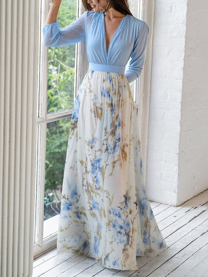 Guusje | Mujer Vestido Largo Floral y Fluido