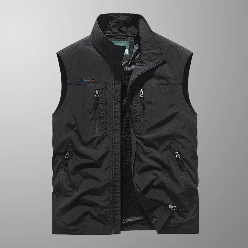 Finn | Hombre Chaleco Cargo con Múltiples Bolsillos