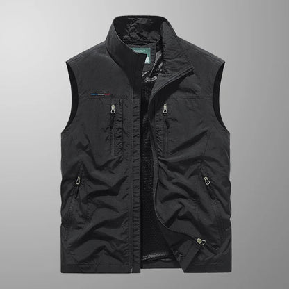 Finn | Hombre Chaleco Cargo con Múltiples Bolsillos