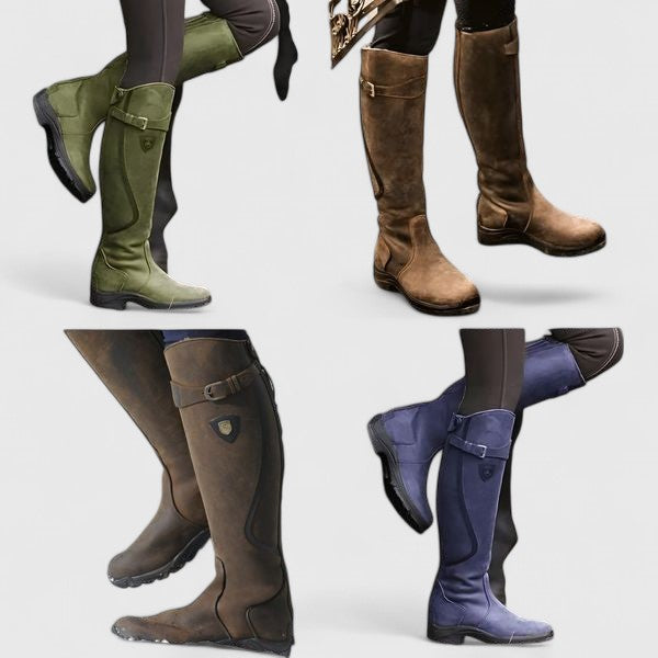 Sandy | Mujer Botas Altas hasta la Rodilla de Estilo Ecuestre
