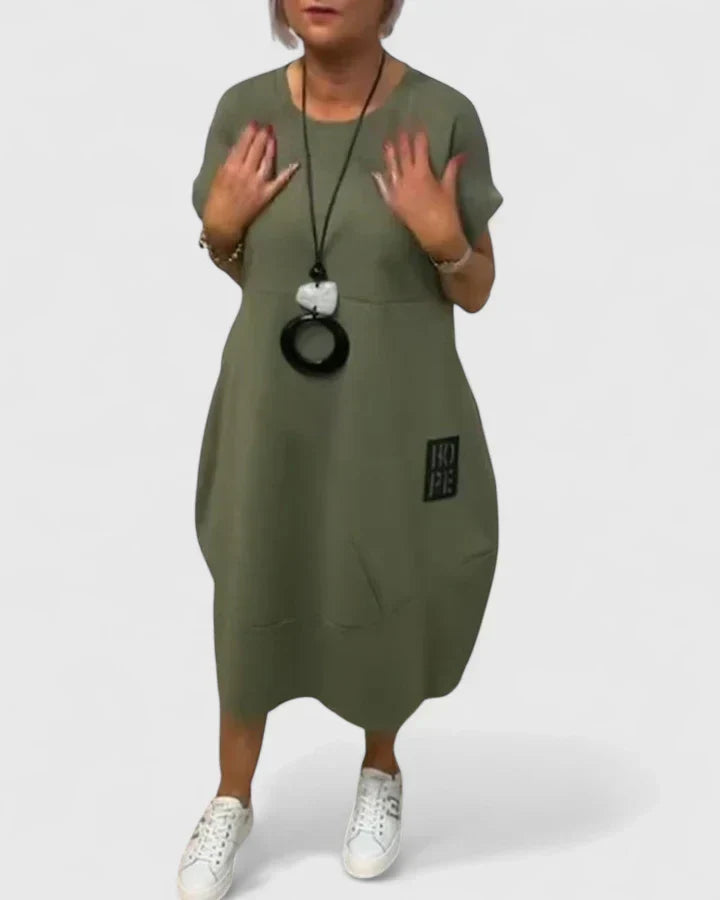 Leonie | Mujer Vestido Oversize Fluido Minimalista