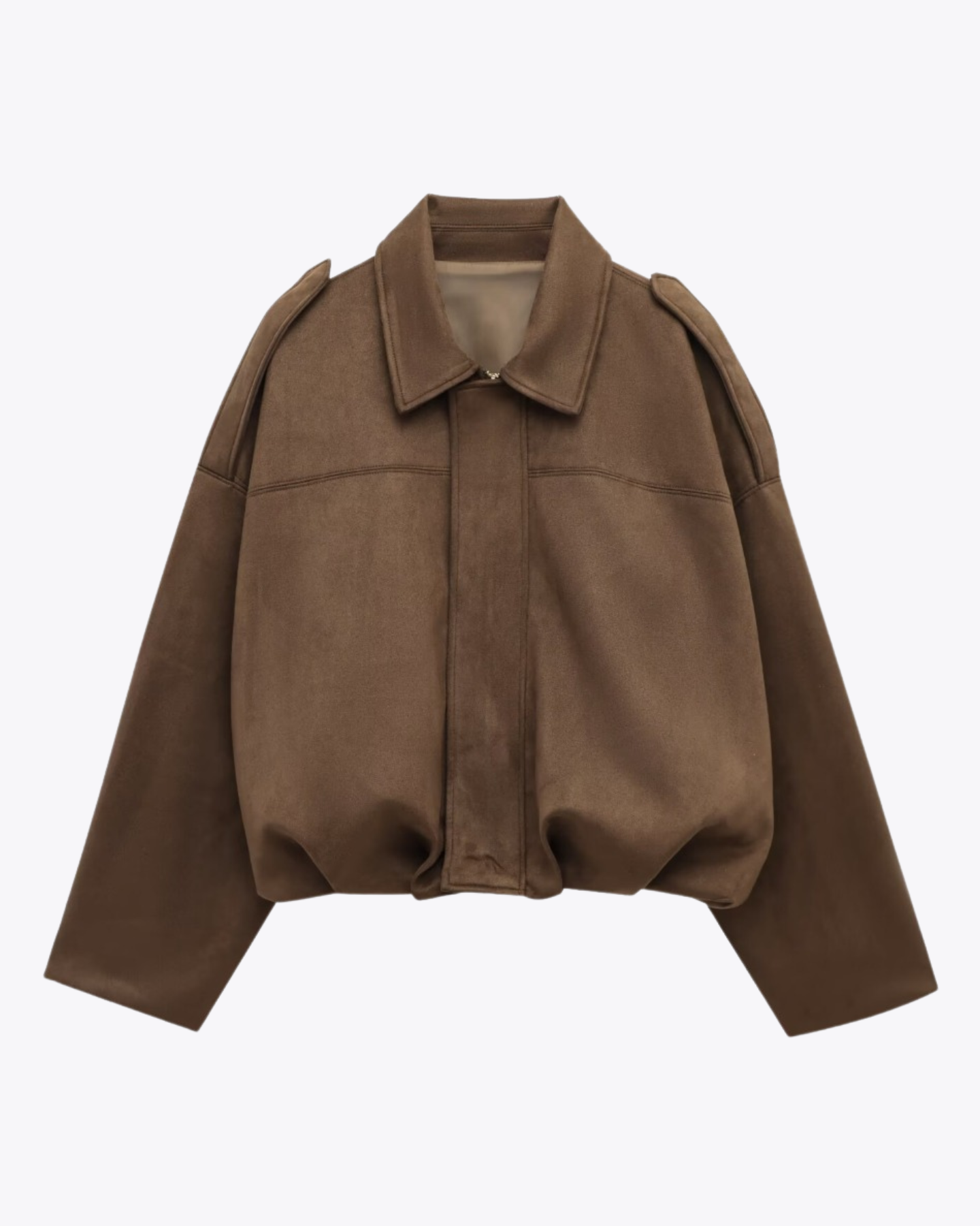 Noraly | Mujer Chaqueta Bomber de Ante con Forro