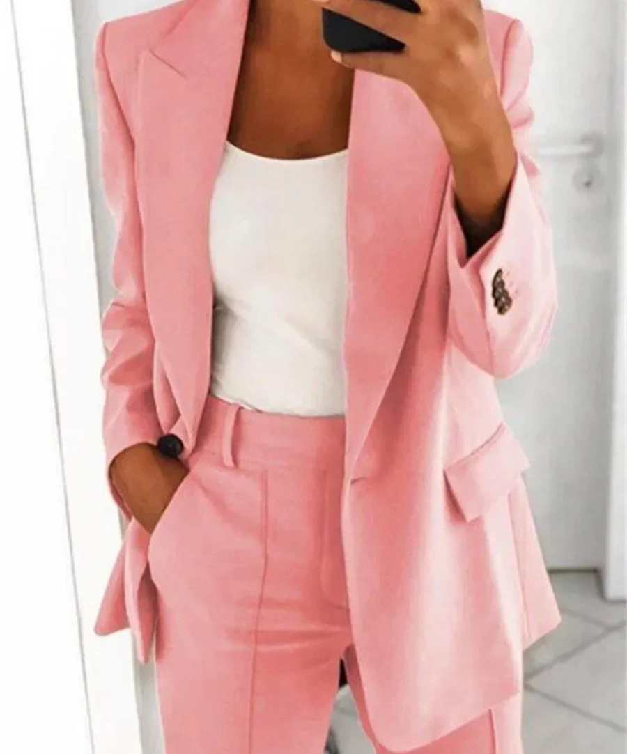 Megan | Mujer Traje Formal de Dos Piezas Elegante