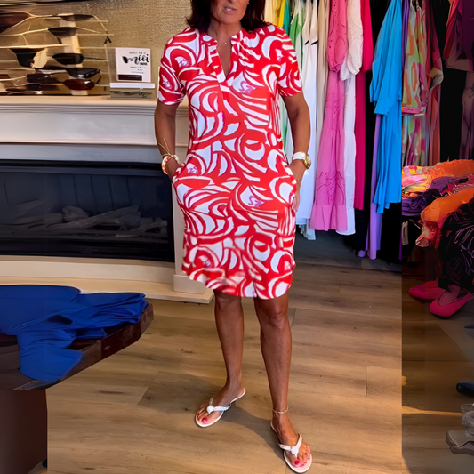 Lucia | Mujer Vestido Polo Deportivo con Bolsillos