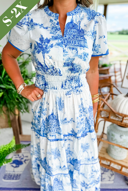 Savannah | Mujer Vestido Maxi en Capas Romántico