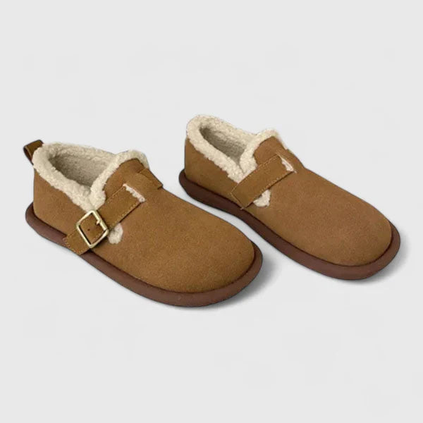 Zola | Mujer Pantuflas Forradas con Detalle de Hebilla