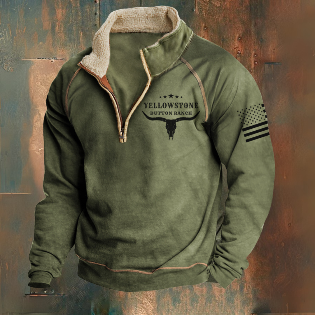 Zeewind | Hombre Chaqueta Polar con Media Cremallera y Cuello Sherpa