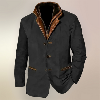 Dries | Hombre Chaqueta Entallada con Cuello Alto