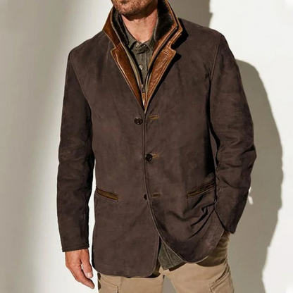 Dries | Hombre Chaqueta Entallada con Cuello Alto