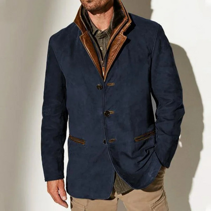 Dries | Hombre Chaqueta Entallada con Cuello Alto