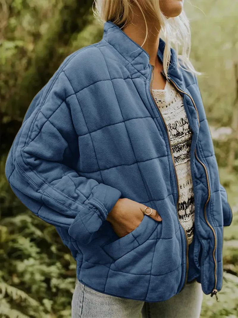 Rhea | Mujer Chaqueta Acolchada Relajada con Bolsillos