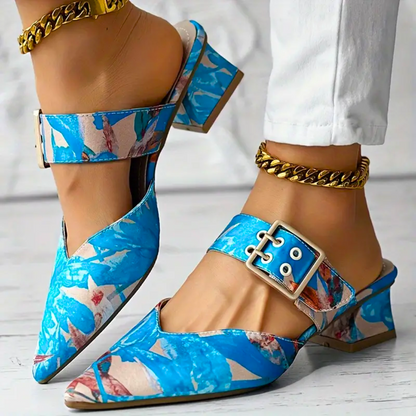 Anweni | Mujer Zapatos de Tacón Multicolores con Suela Acolchada