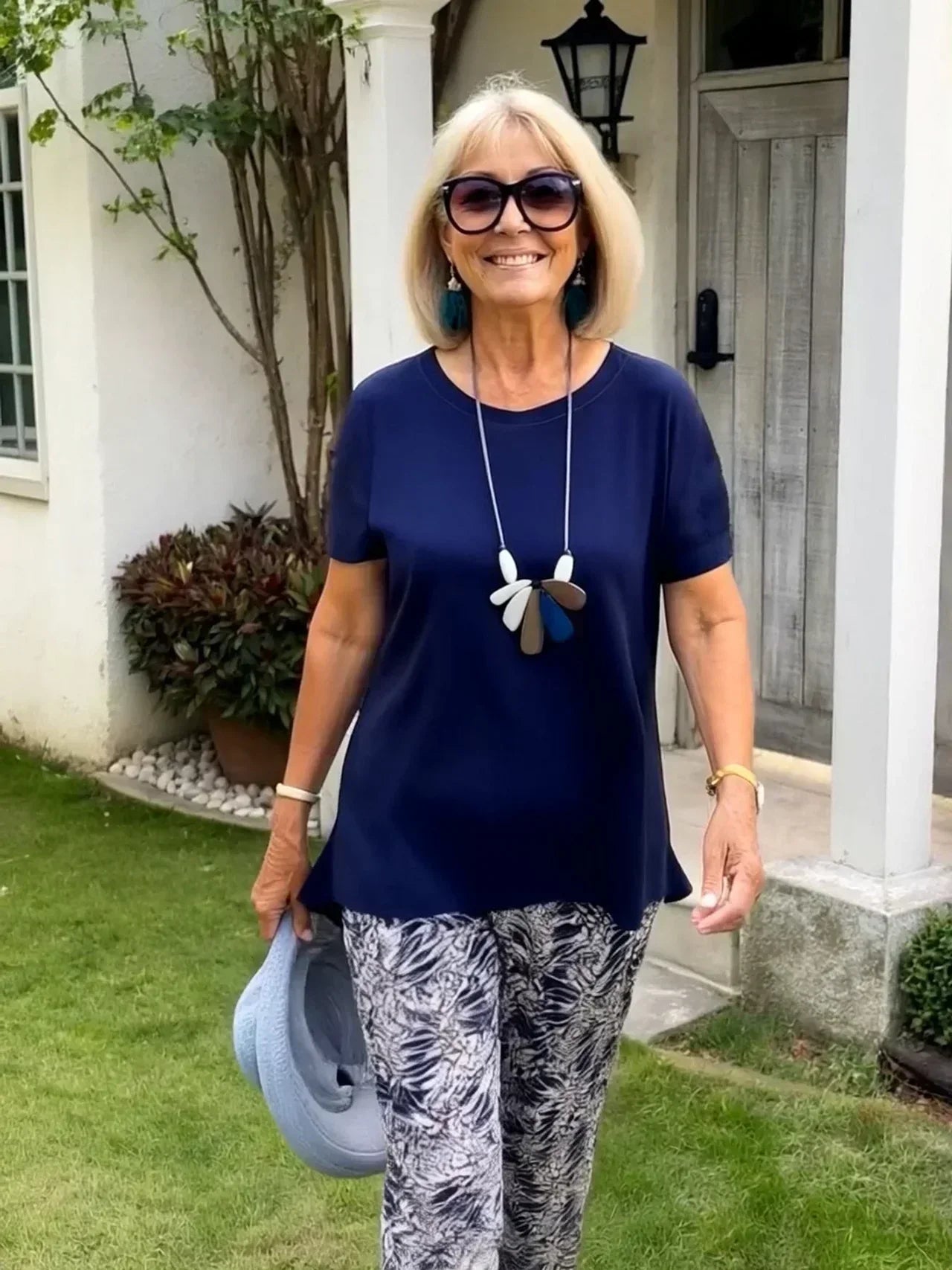 Ulla | Mujer Conjunto de Verano con Estampado Artístico
