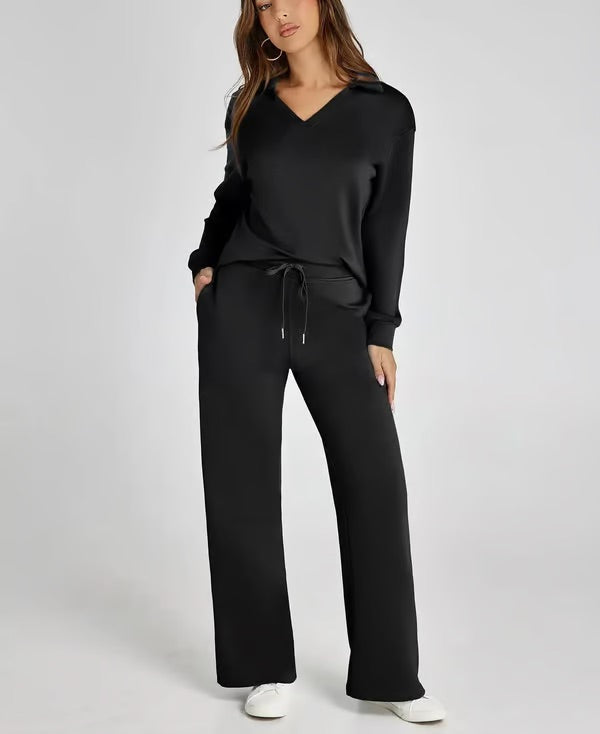 Nova | Mujer Conjunto de Dos Piezas con Camiseta Oversize y Pantalón de Cintura Alta