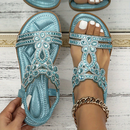 Havana | Mujer Sandalias de Estilo Bohemio con Detalles Decorativos