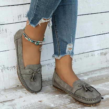 Mariska | Mujer Zapatos Vintage con Detalle de Lazo y Plantilla Acolchada