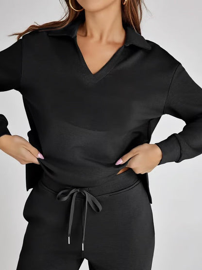 Nova | Mujer Conjunto de Dos Piezas con Camiseta Oversize y Pantalón de Cintura Alta