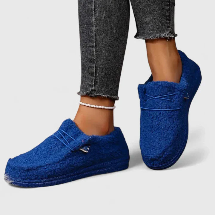 Arya | Mujer Pantuflas de Sherpa Estilo Mocasín