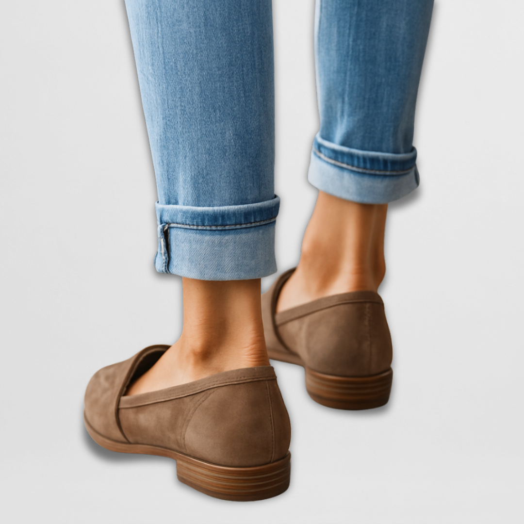 Nadia | Mujer Zapatos Slip-On de Ante en Punta