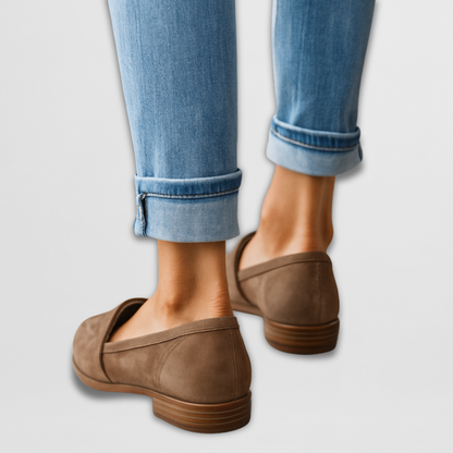 Nadia | Mujer Zapatos Slip-On de Ante en Punta
