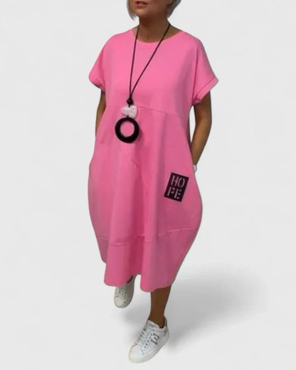 Leonie | Mujer Vestido Oversize Fluido Minimalista