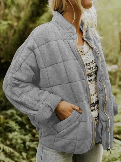 Rhea | Mujer Chaqueta Acolchada Relajada con Bolsillos