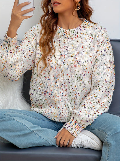 Cecily | Mujer Suéter de Punto Colorido
