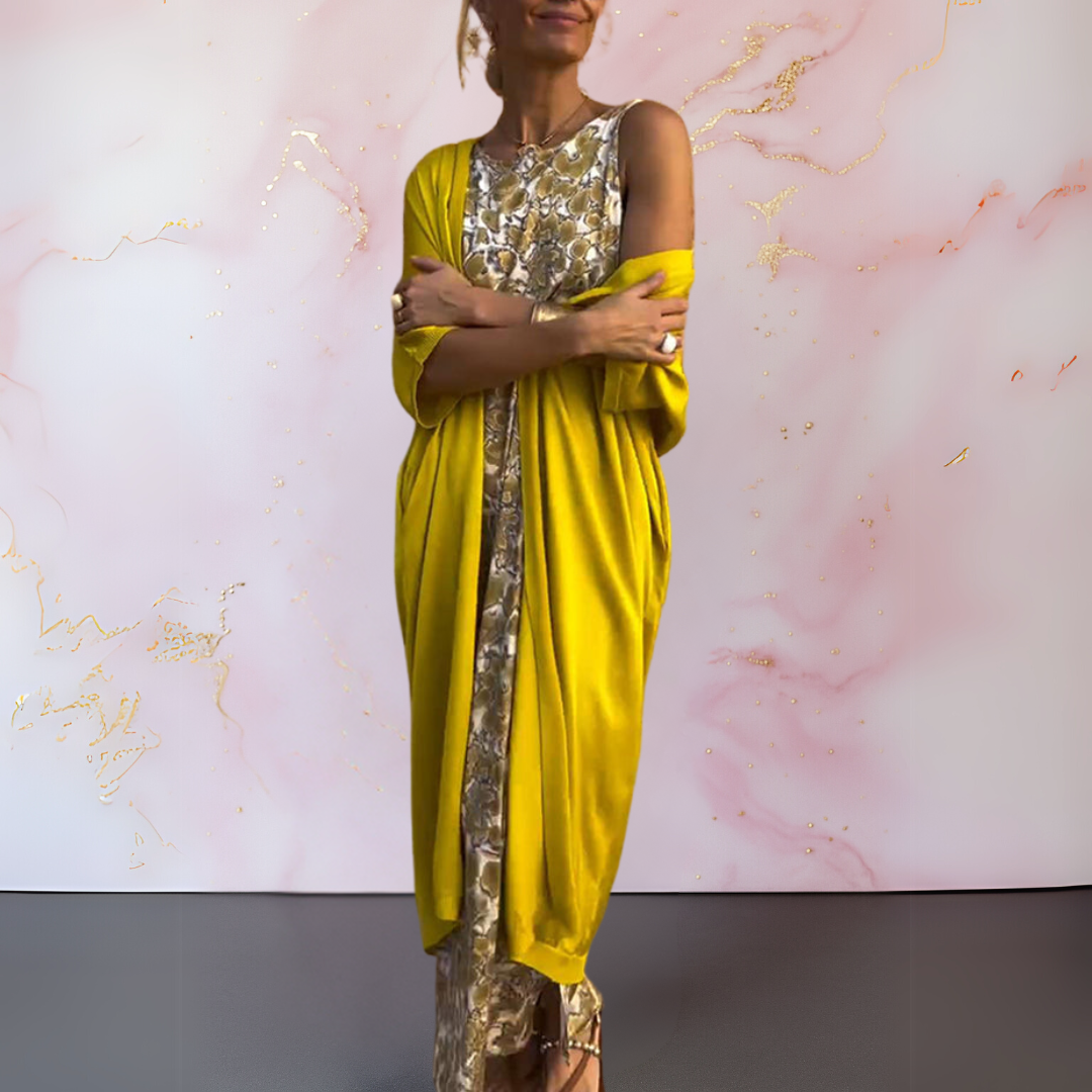 Miya | Mujer Kimono Fluido Largo para Capas