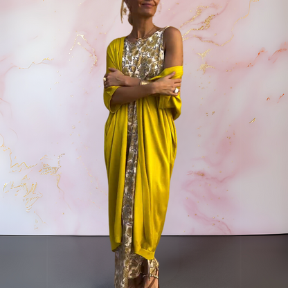 Miya | Mujer Kimono Fluido Largo para Capas