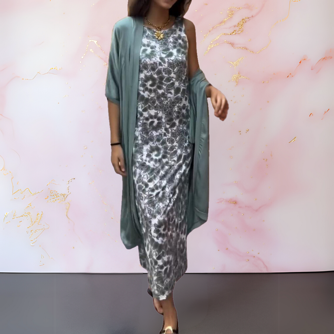 Miya | Mujer Kimono Fluido Largo para Capas