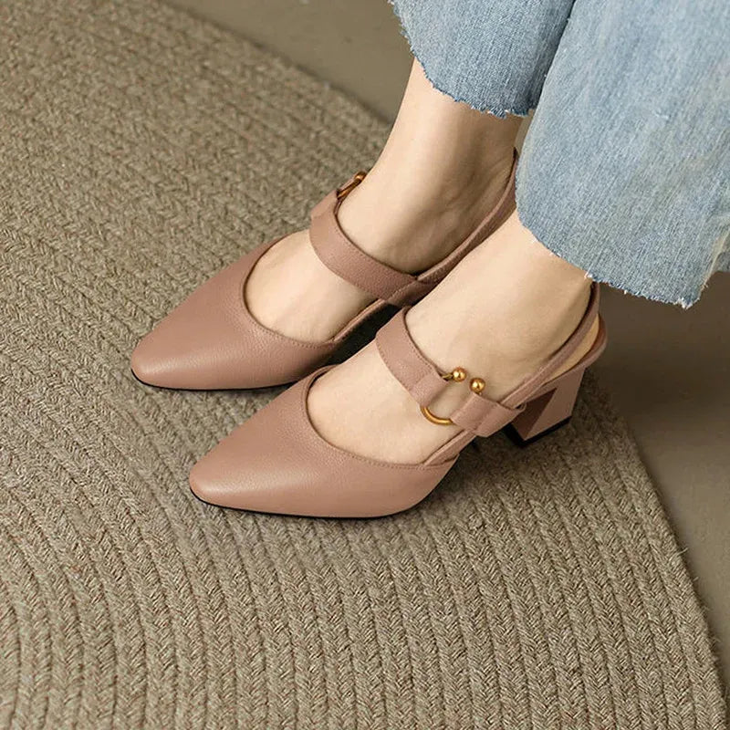 Alida | Mujer Zapatos de Tacón Slingback Elegantes
