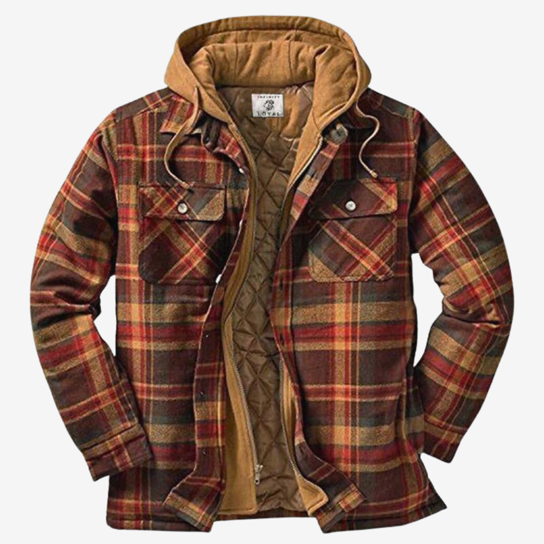 Verhoeven | Hombre Chaqueta de Franela con Capucha