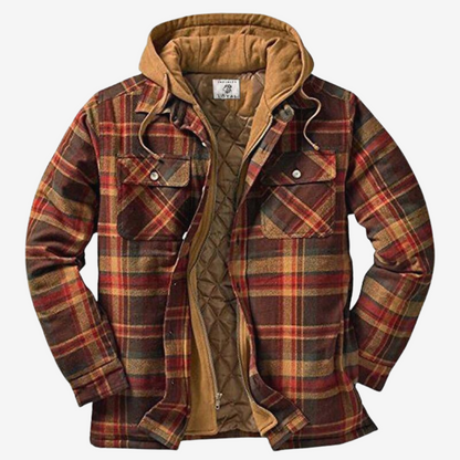 Verhoeven | Hombre Chaqueta de Franela con Capucha