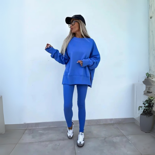 Elara | Mujer Conjunto de Sudadera Amplia y Leggings