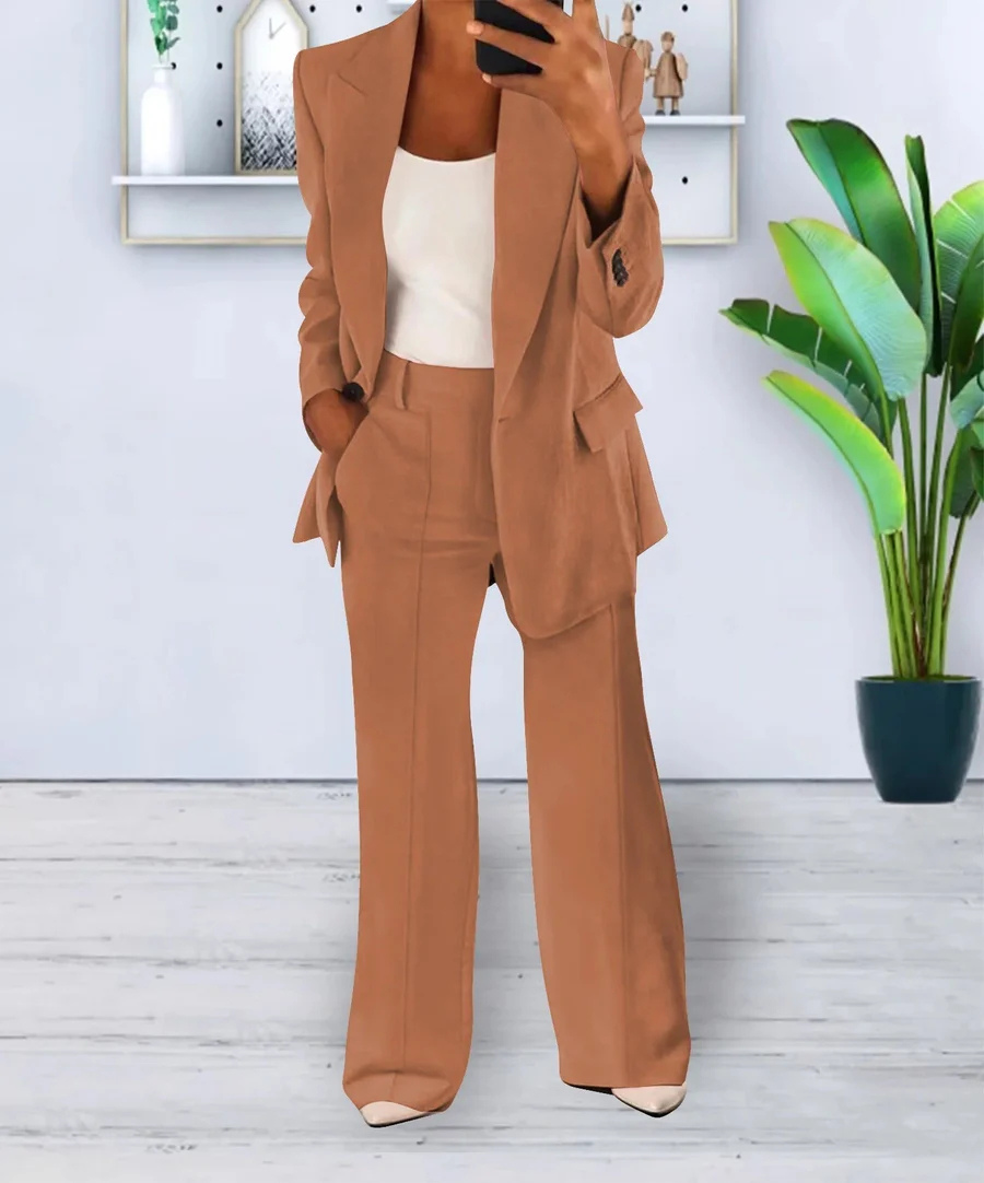 Megan | Mujer Traje Formal de Dos Piezas Elegante