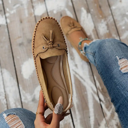 Mariska | Mujer Zapatos Vintage con Detalle de Lazo y Plantilla Acolchada