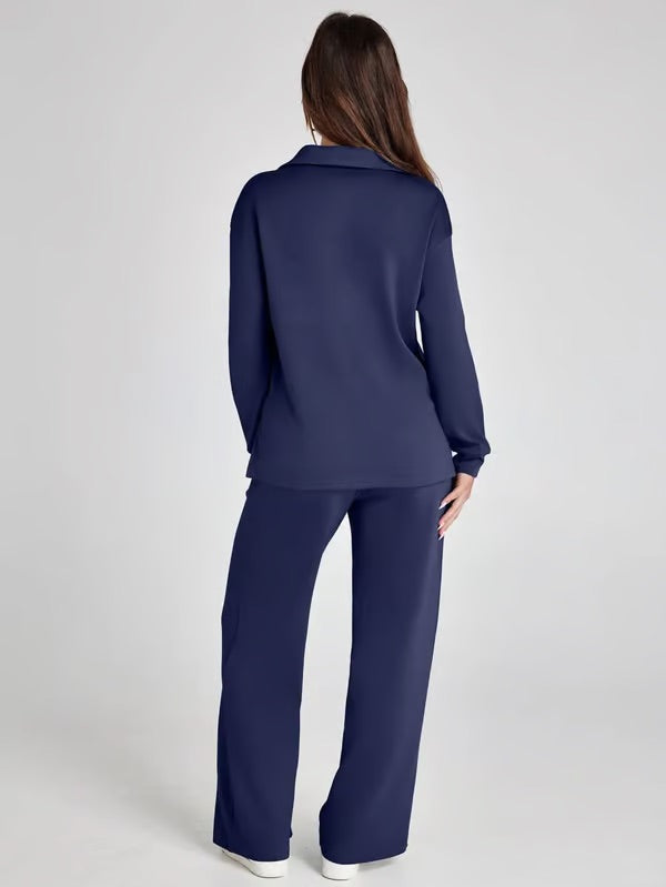 Nova | Mujer Conjunto de Dos Piezas con Camiseta Oversize y Pantalón de Cintura Alta