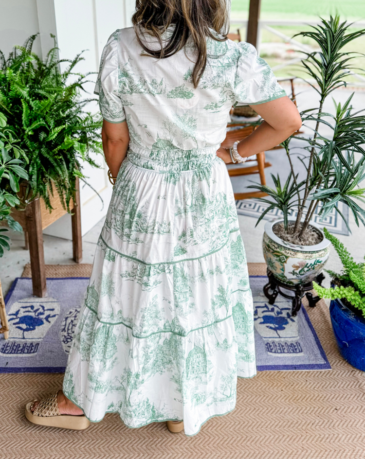 Savannah | Mujer Vestido Maxi en Capas Romántico