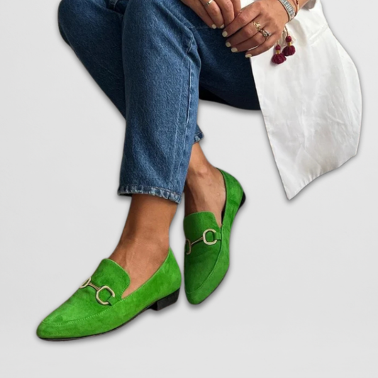 Harper | Mujer Mocasines Clásicos con Detalle Metálico