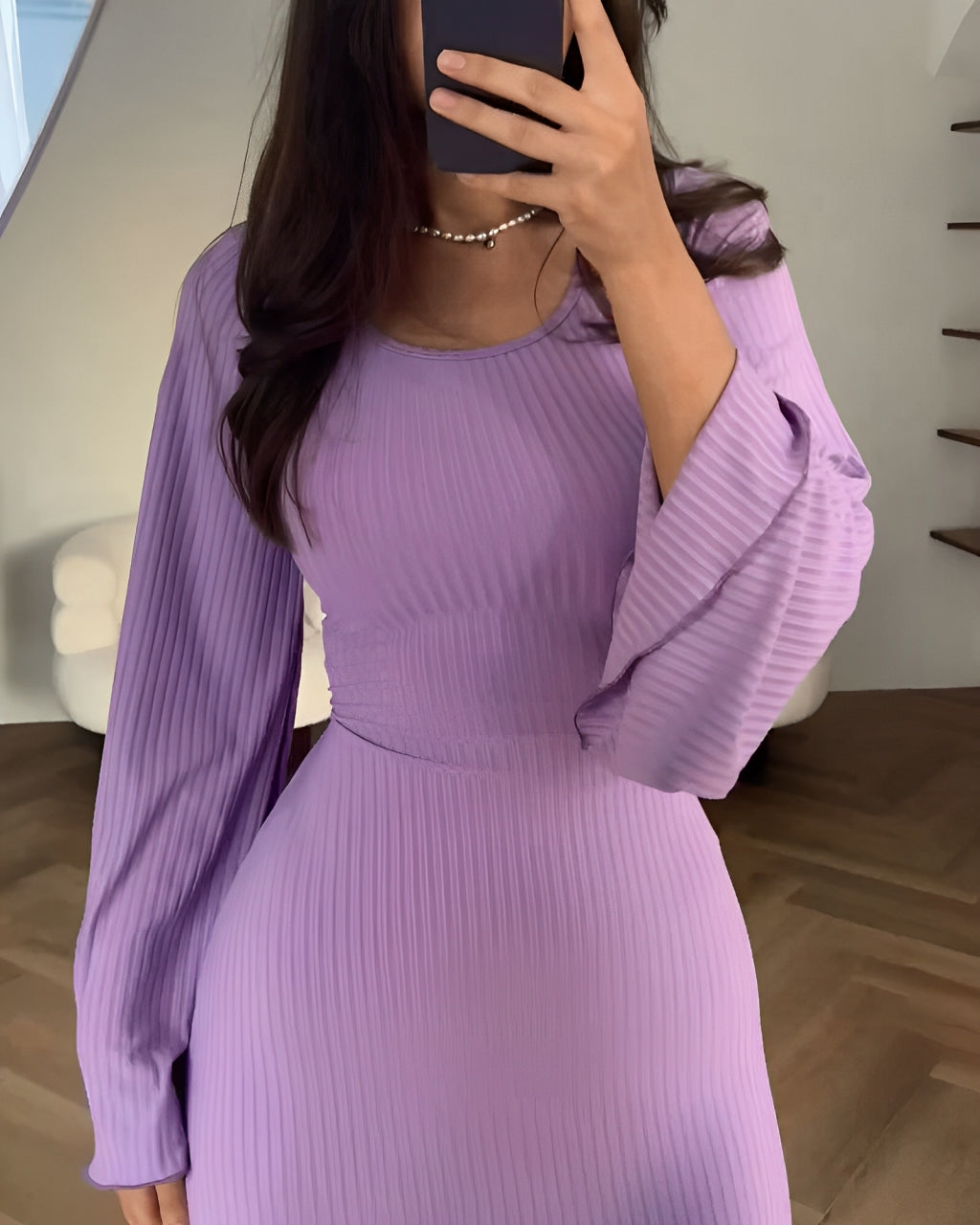 Lubberta | Mujer Vestido Maxi de Punto Favorecedor