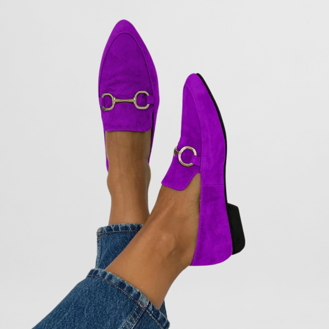 Harper | Mujer Mocasines Clásicos con Detalle Metálico