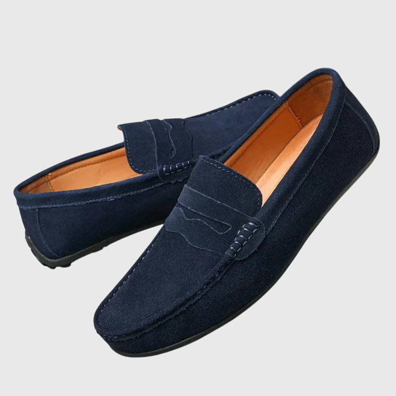Cathy | Mujer Mocasines Tipo Penny en Rojo Arándano