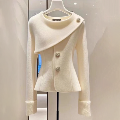 Tina | Mujer Blazer Asimétrico Entallado con Botones