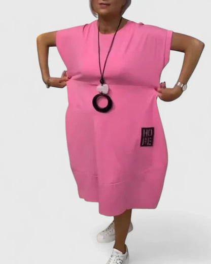 Leonie | Mujer Vestido Oversize Fluido Minimalista