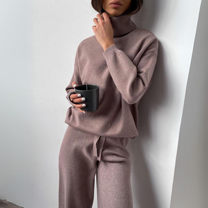 Yara | Mujer Conjunto de Dos Piezas de Algodón con Suéter y Pantalón